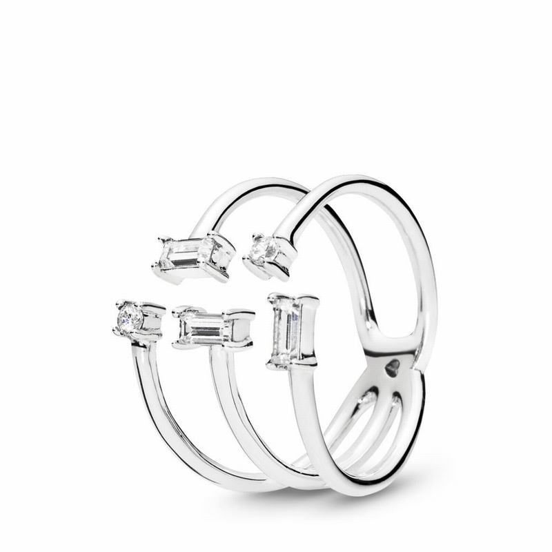 Pandora Shards of Sparkle Stackable Ring Silver Egypt TN0236498